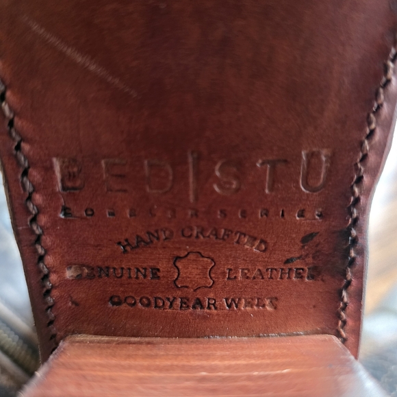 🩶Rare- BED|STÜ "Fiona" Distressed Leather Moto Victorian Combat Boots - Picture 12 of 16